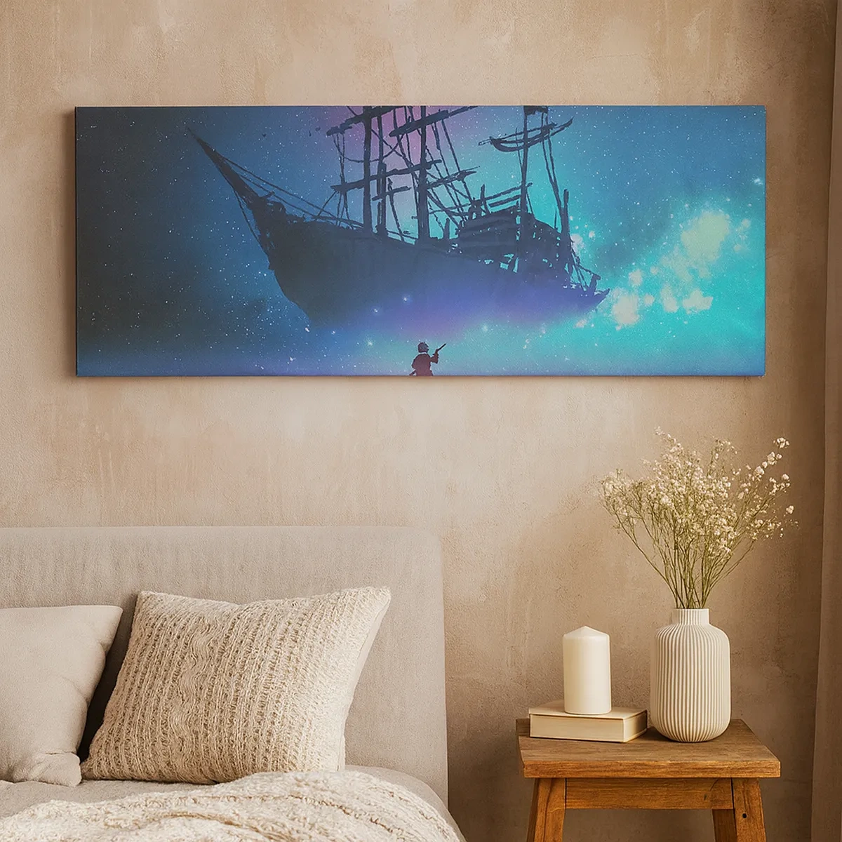 Tablou pe pânză - Întâlnirea cu mitul mării - 30x30 cm