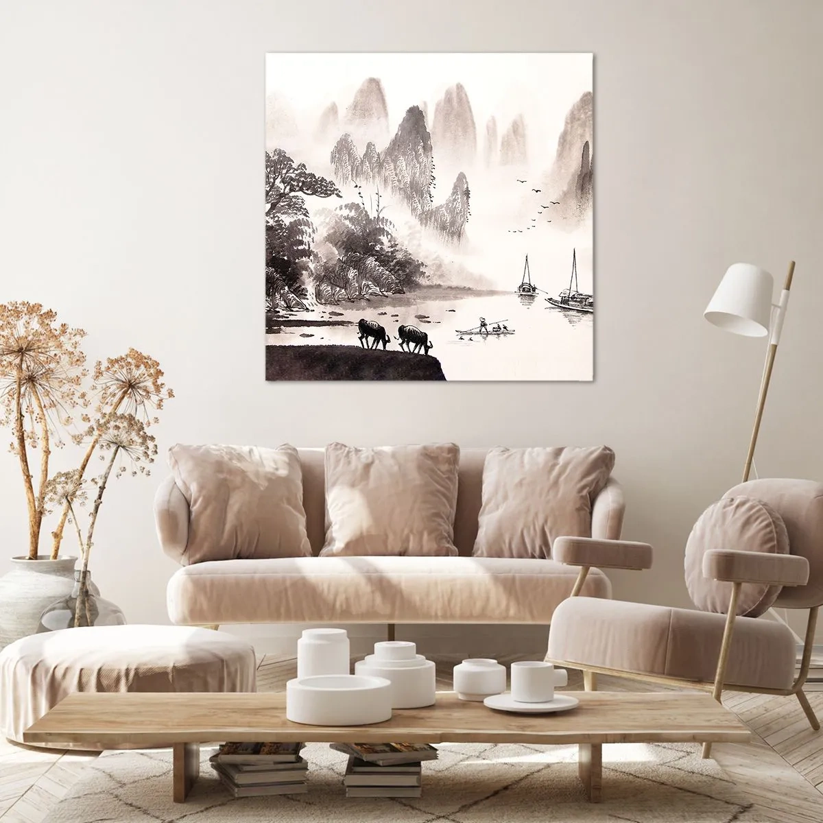 Tablou pe pânză - Viața exotică de zi cu zi a Estului - 70x70 cm