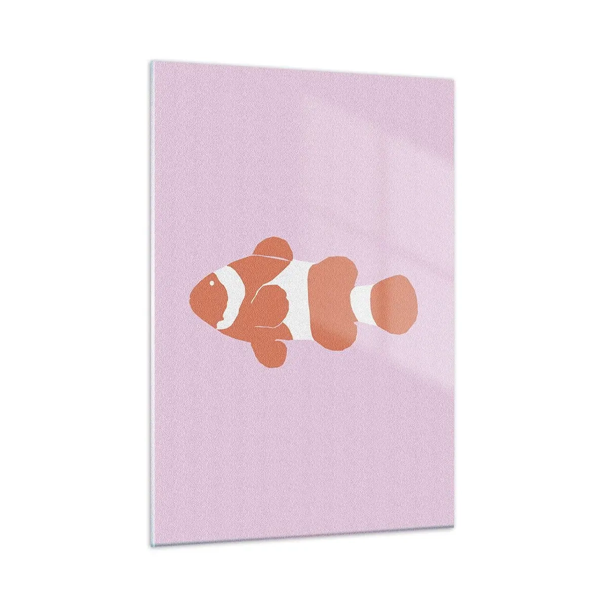 Tablou pe sticlă - Coralul îi vine bine - 50x70 cm