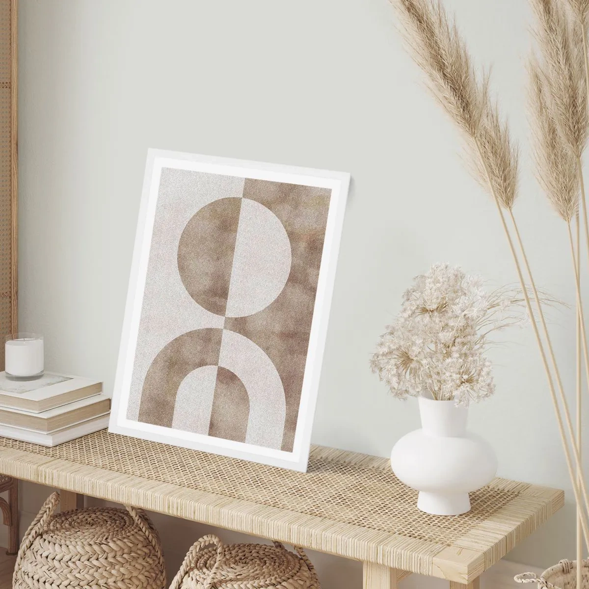 Poster în ramă albă - Similitudini și diferențe - 70x100 cm