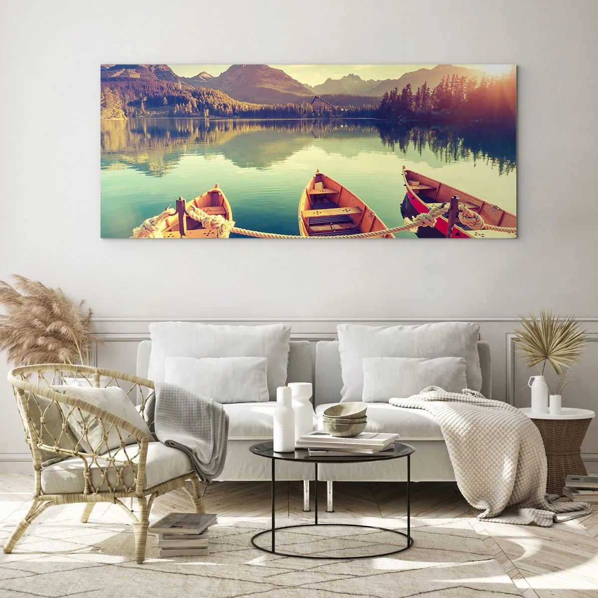 Tablou pe sticlă - Pentru a trăi după legile sale - 90x30 cm