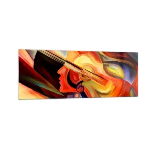 Tablou pe sticlă - Și totul merge bine - 140x50 cm