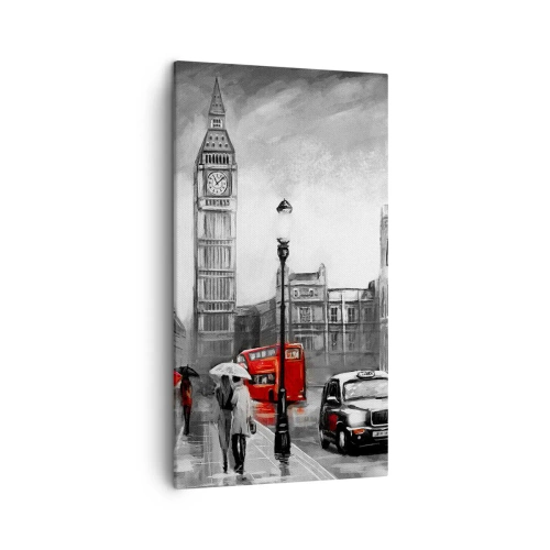 Tablou pe pânză - Nu este deloc un oraș gri - 45x80 cm