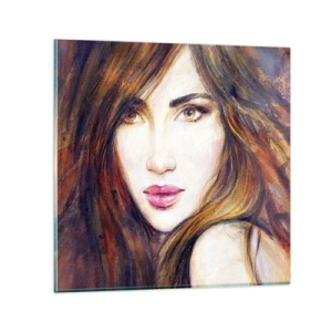 Tablou pe sticlă - Un bănuț pentru gândurile tale - 30x30 cm