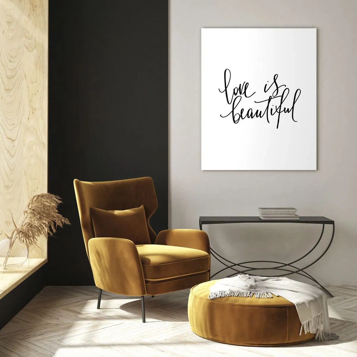 Tablou pe sticlă - Citiți și repetați - 50x70 cm