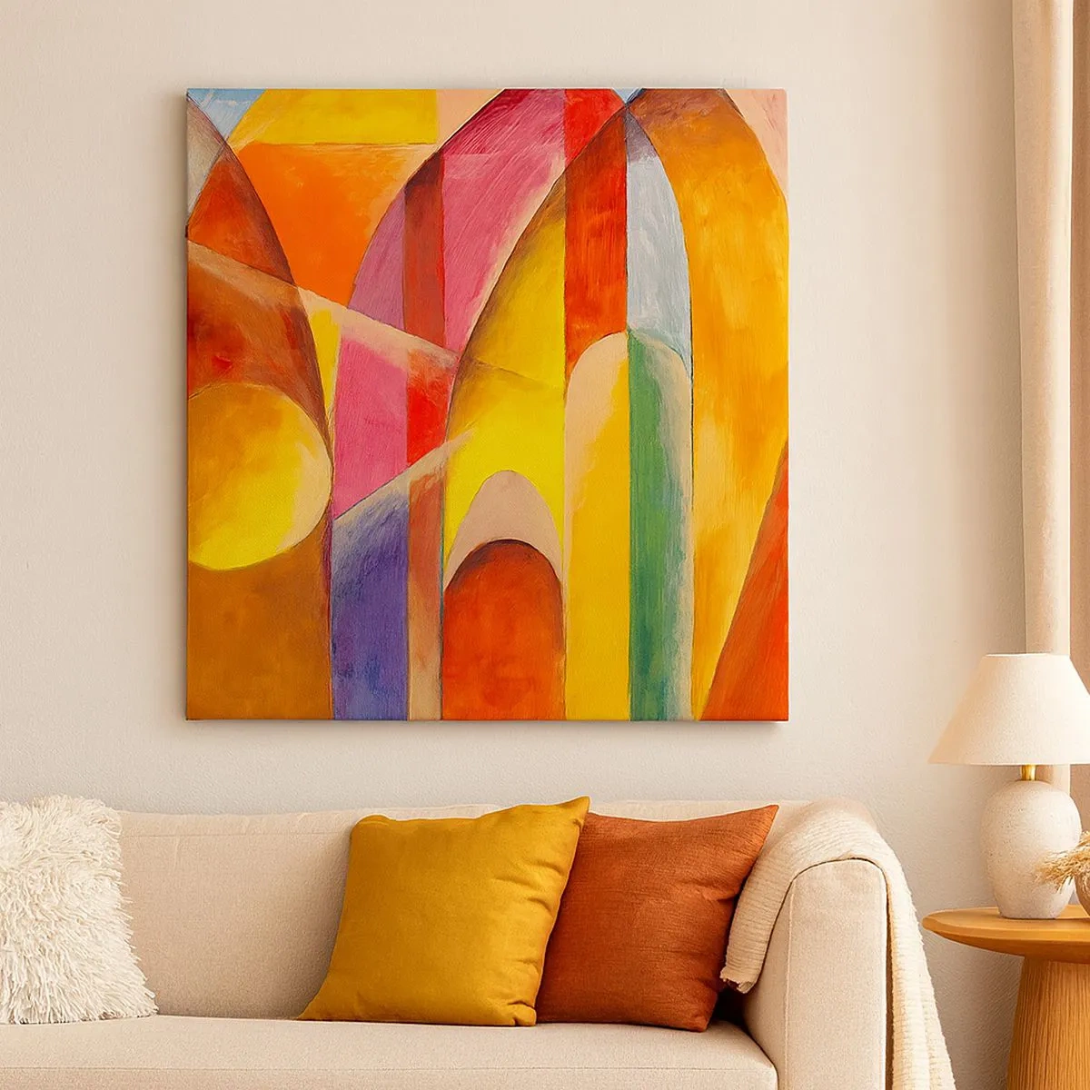 Tablou pe pânză - Catedrala Soarelui - 30x30 cm