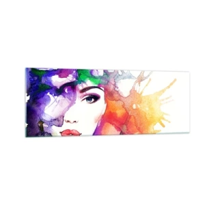Tablou pe sticlă - Cu capul în nori - 140x50 cm