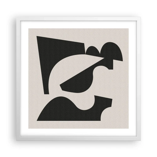 Poster în ramă albă - Pentru autoasamblare - 50x50 cm