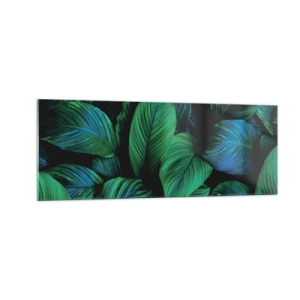 Tablou pe sticlă - Traficul verde - 140x50 cm