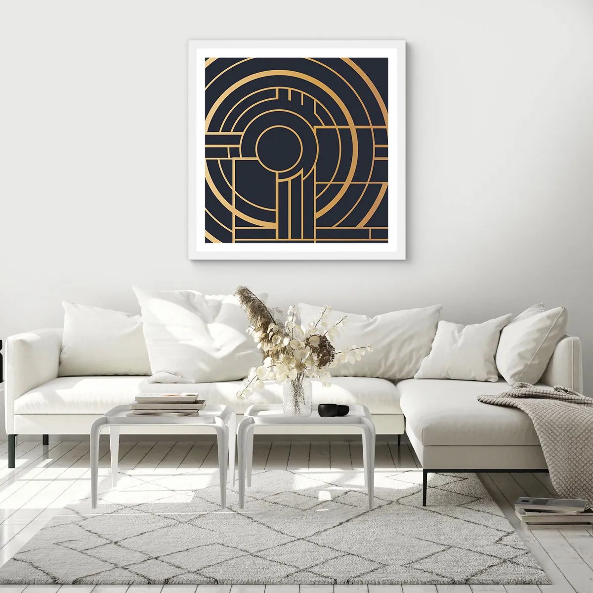 Poster în ramă albă - Întoarcerea lucrurilor - 60x60 cm