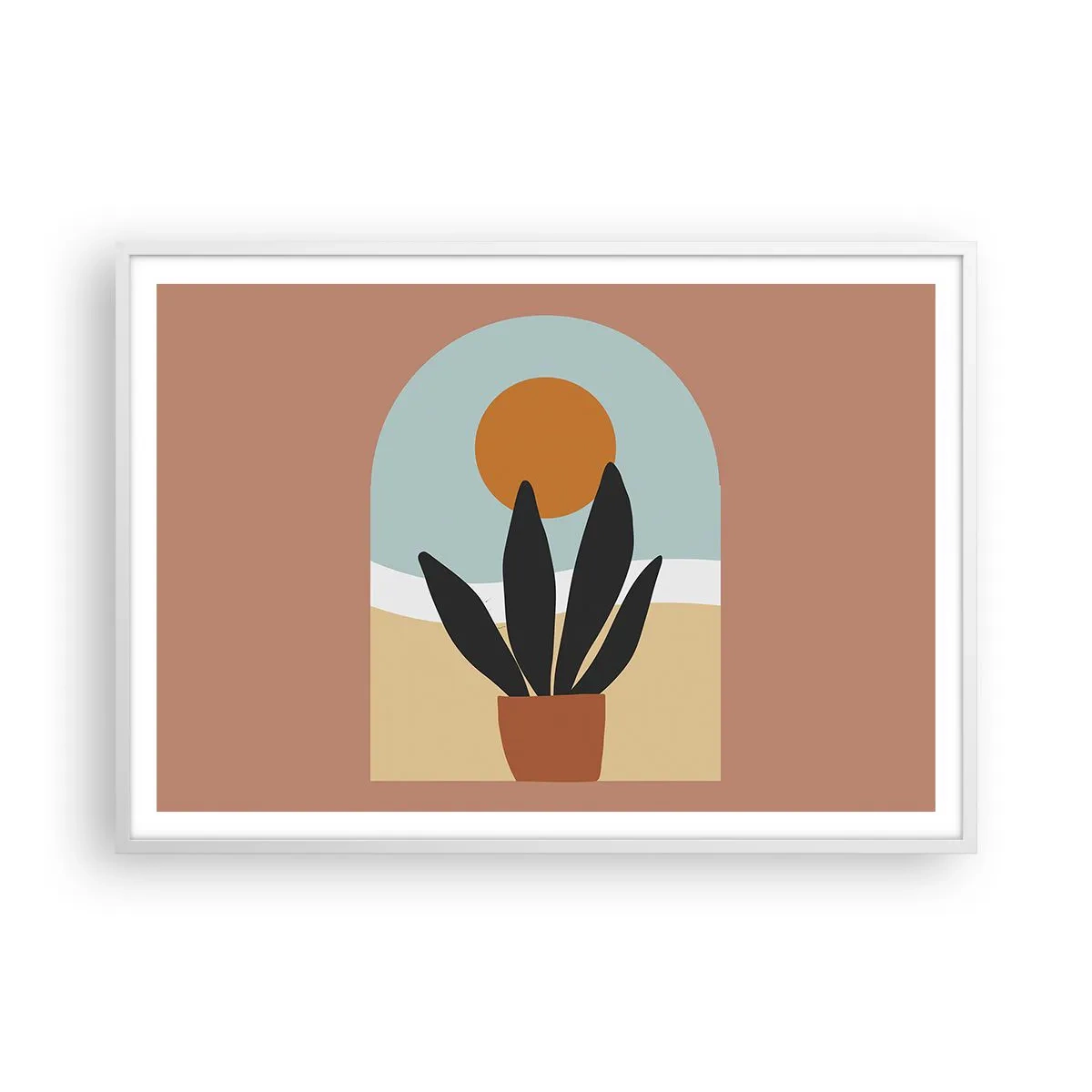 Poster în ramă albă - Bucurii mici - 100x70 cm