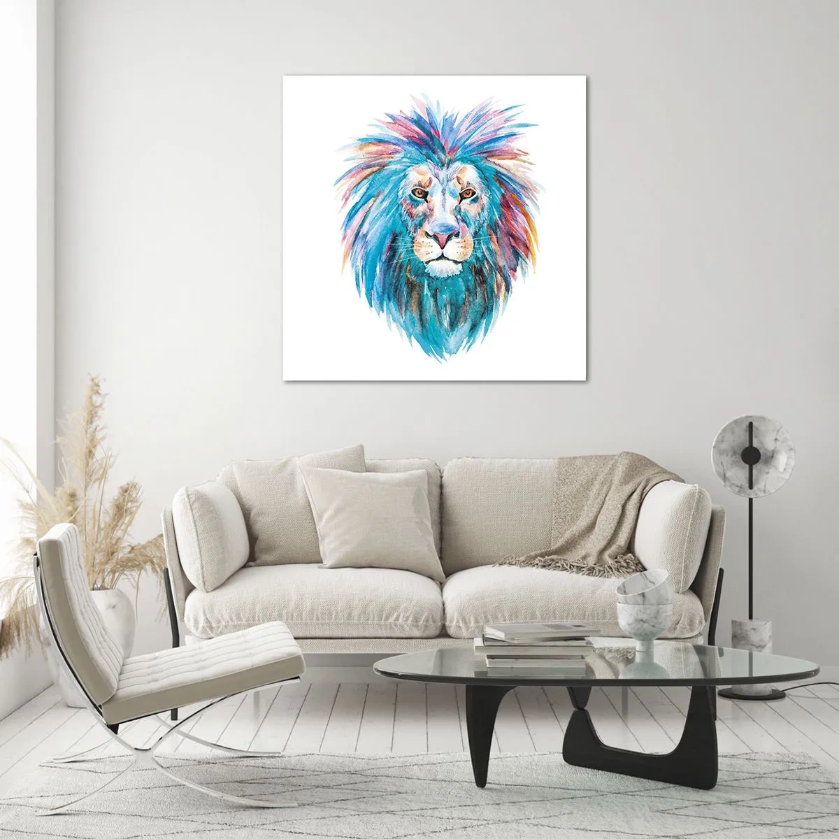 Tablou pe sticlă - Aură electrizantă - 50x50 cm