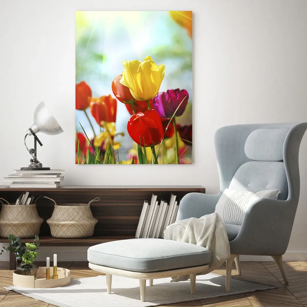 Tablou pe sticlă - Toate culorile soarelui - 50x70 cm