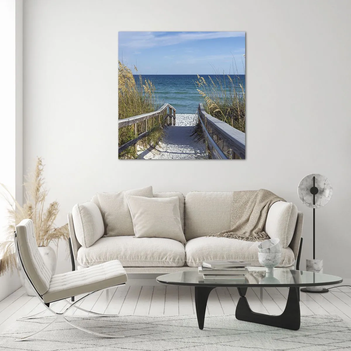 Tablou pe sticlă - În soare, în vânt - 70x70 cm