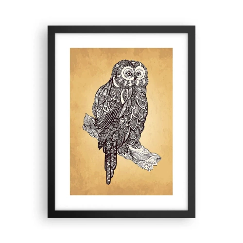 Poster în ramă neagră - Ornamente complicate de înțelepciune - 30x40 cm
