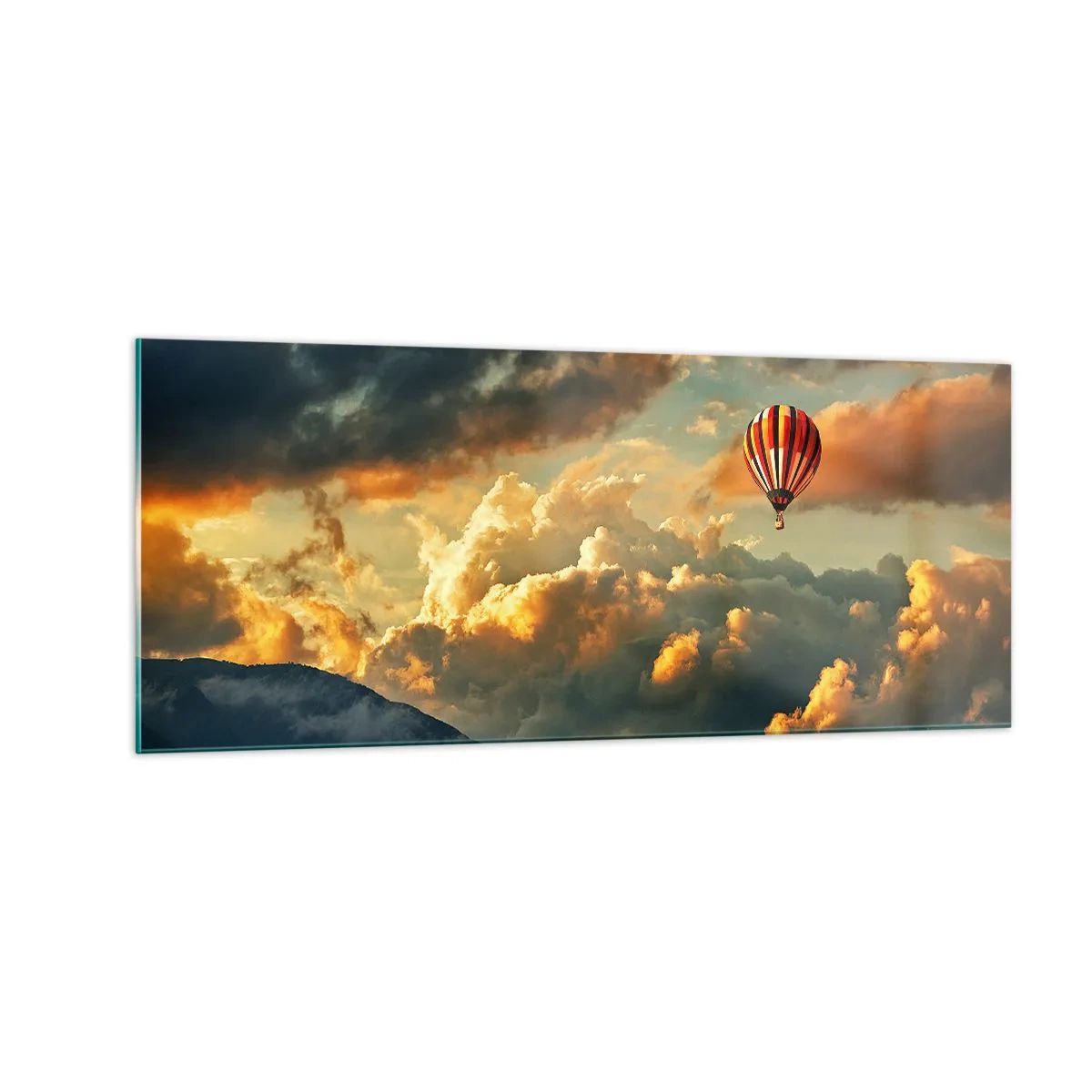 Tablou pe sticlă - Zbor pentru că vreau - 100x40 cm