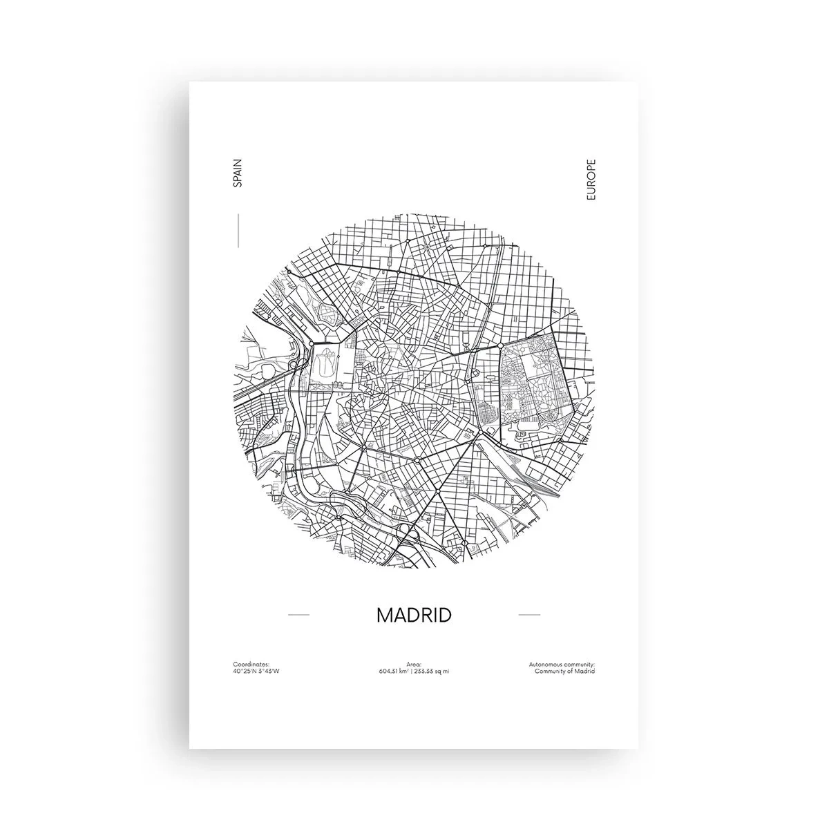 Poster - Anatomia Madridului - 61x91 cm