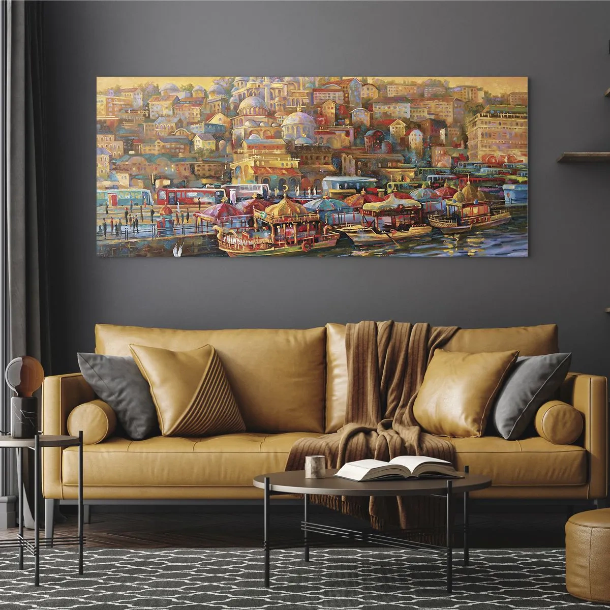 Tablou pe sticlă - O poveste din Istanbul - 120x50 cm