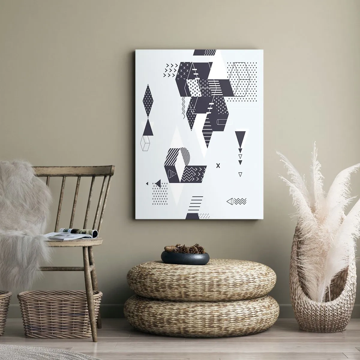 Tablou pe pânză - În sufletul matematicii - 65x120 cm