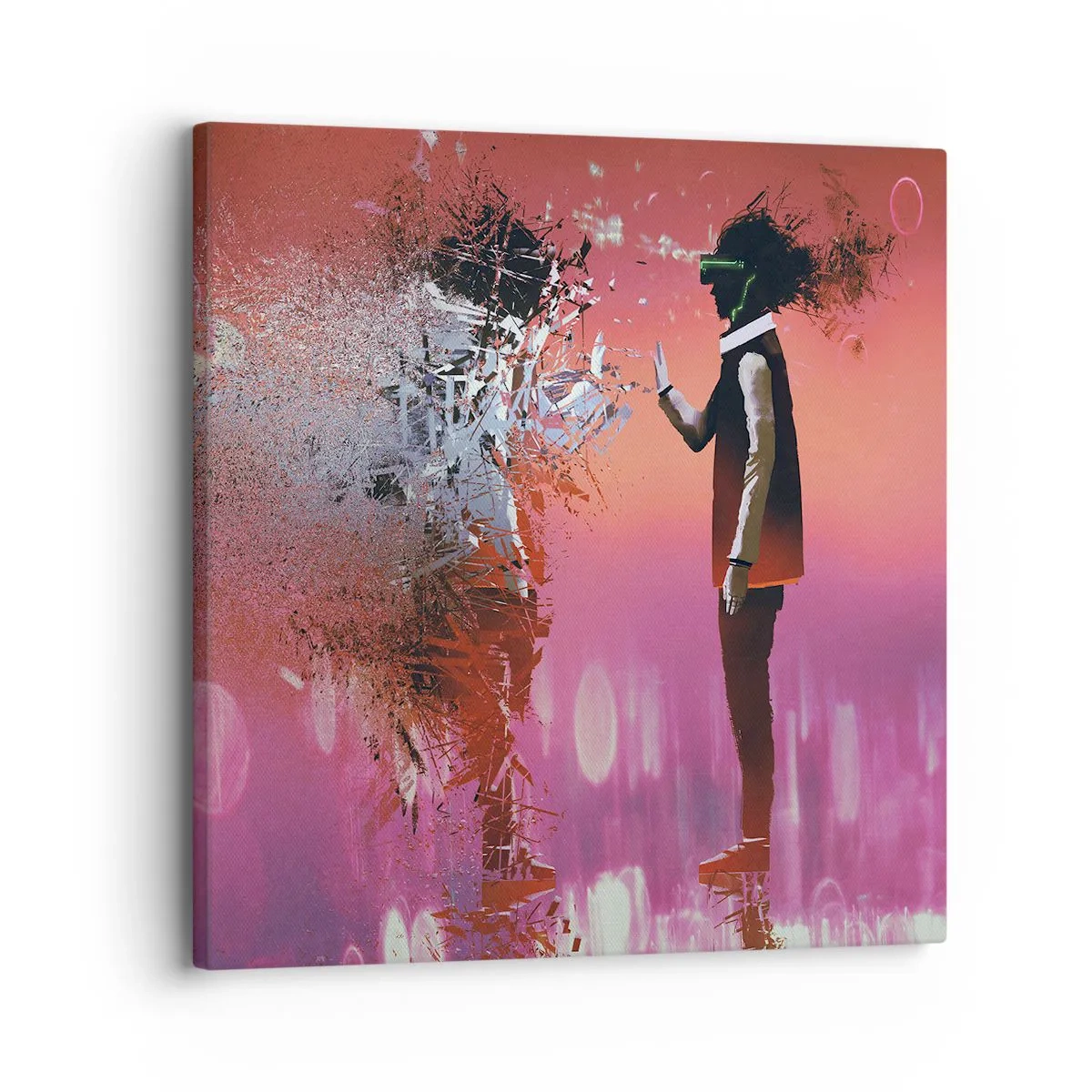 Tablou pe pânză - Este posibil să privești în interiorul tău? - 30x30 cm