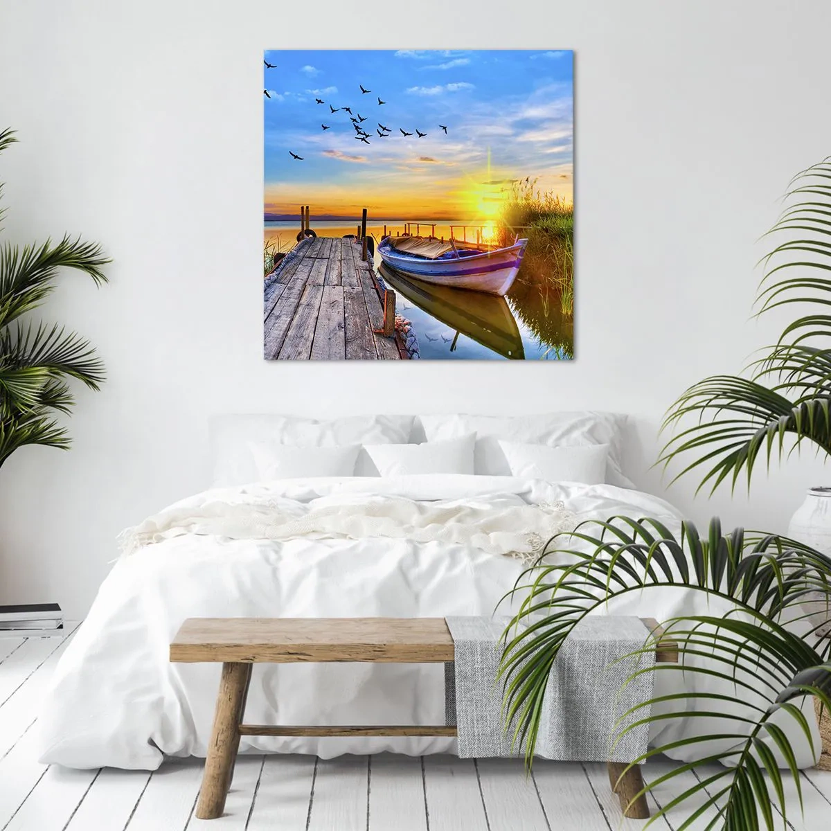 Tablou pe pânză - La revedere, până mâine - 60x60 cm