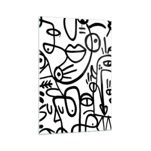 Tablou pe sticlă - Chipuri și miraje - 70x100 cm