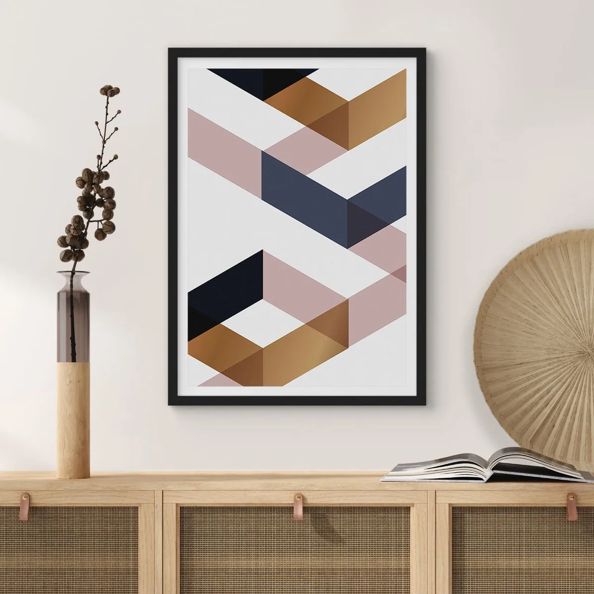 Poster în ramă neagră - Planuri și unghiuri - 40x50 cm