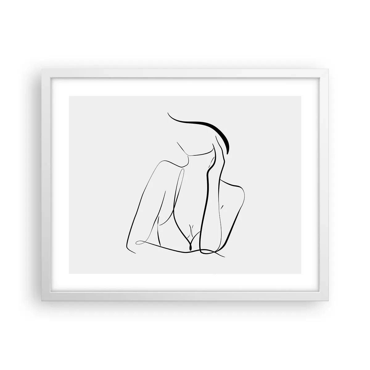 Poster în ramă albă - Pe valul unui vis - 50x40 cm