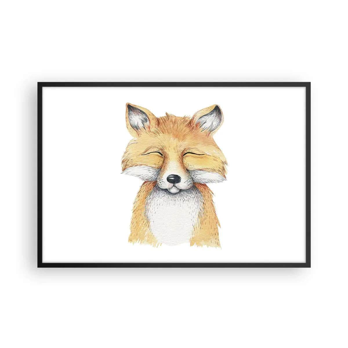 Poster în ramă neagră - Mofturi de vulpe - 91x61 cm
