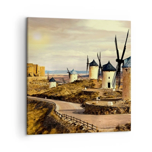 Tablou pe pânză - Don Quijote apare imediat - 50x50 cm