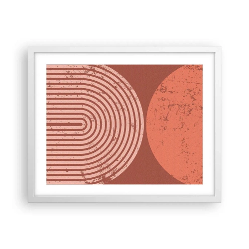 Poster în ramă albă - Relație strânsă - 50x40 cm