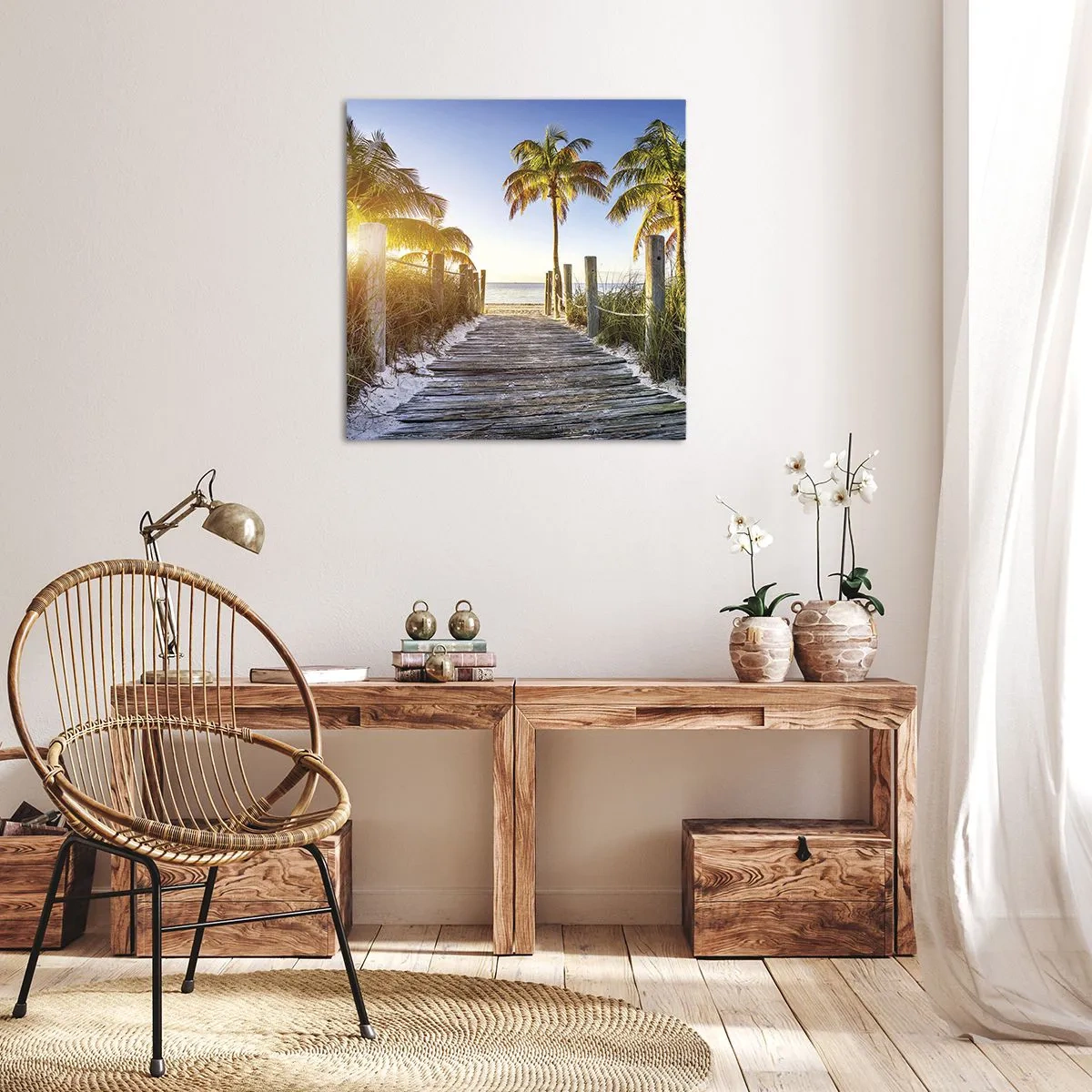 Tablou pe pânză - Direct în paradis - 30x30 cm