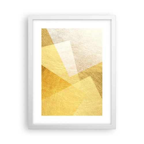 Poster în ramă albă - Vremea de geometrie - 30x40 cm