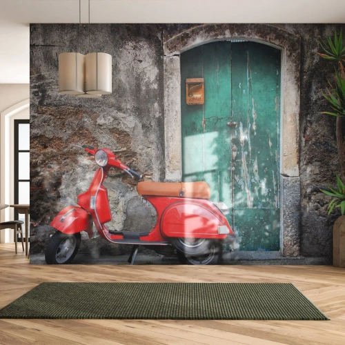 Tapet Standard Eco - Vacanța italiană - Automobile, Scuter, Italia - 450x315 cm