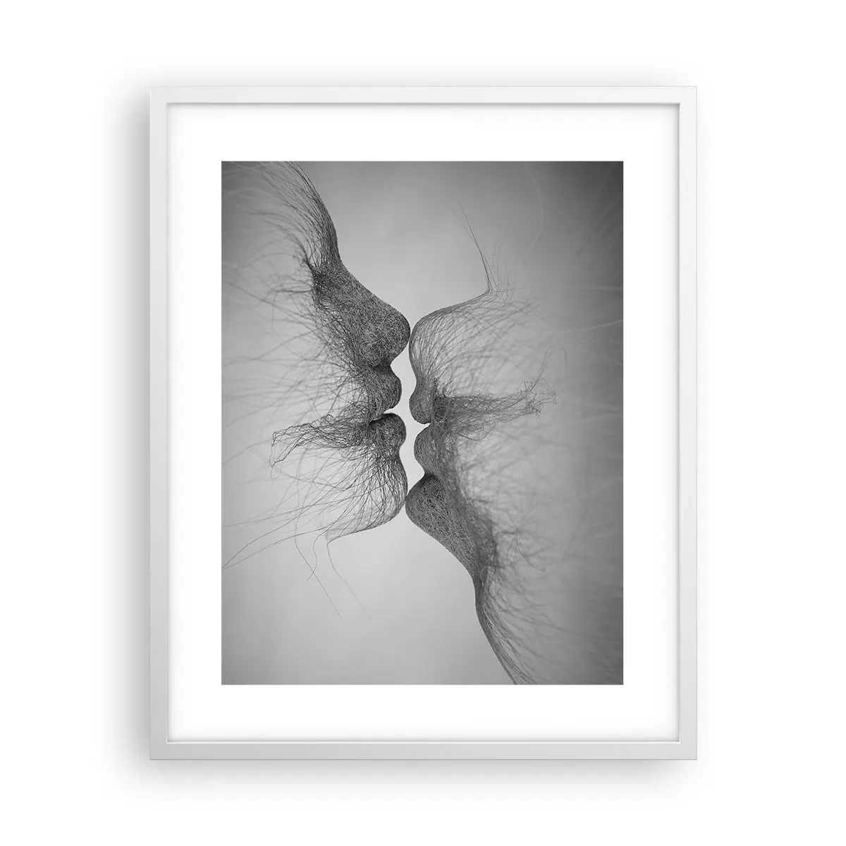 Poster în ramă albă - Sărutul vântului - 40x50 cm