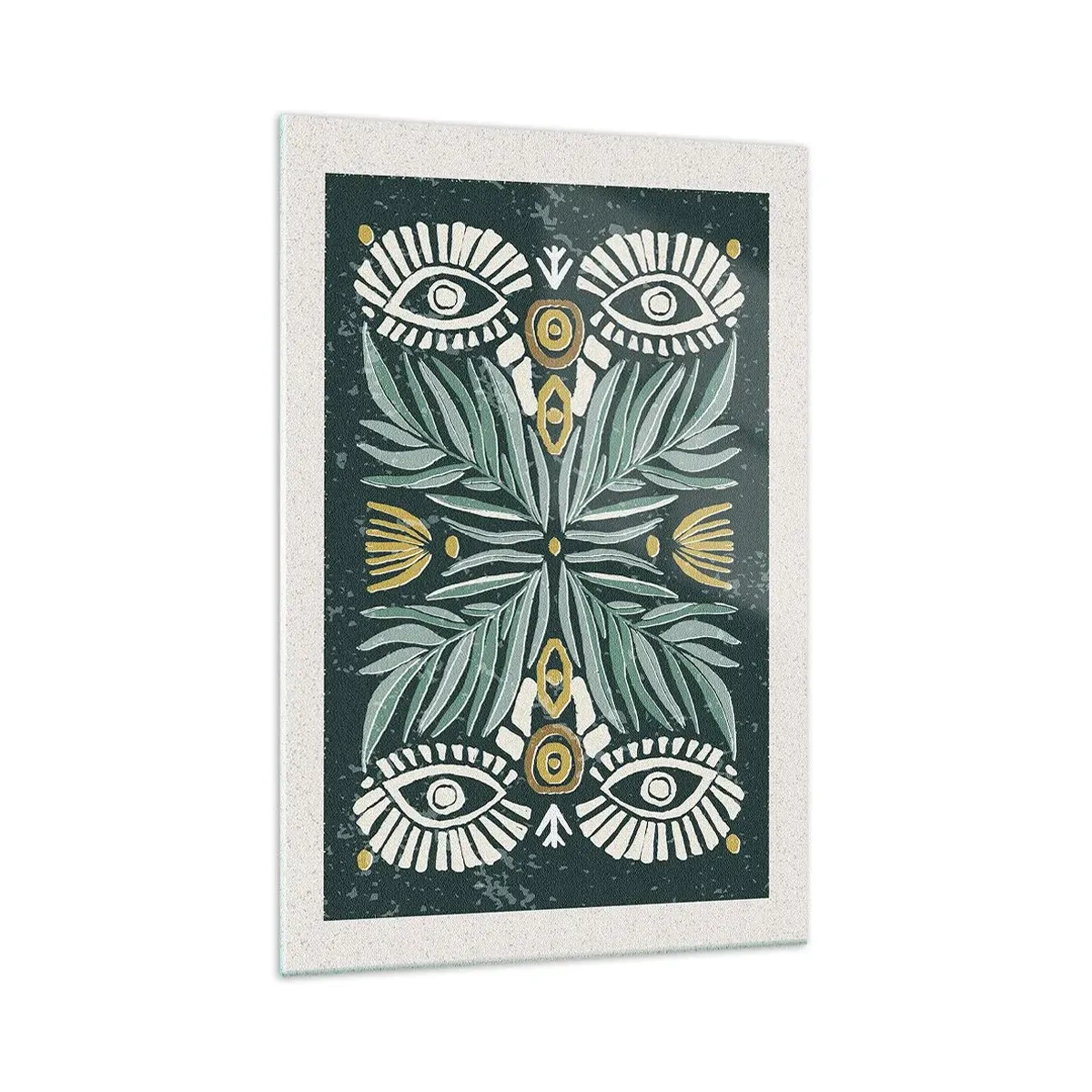 Tablou pe sticlă - Ca un decupaj folcloric - 70x100 cm