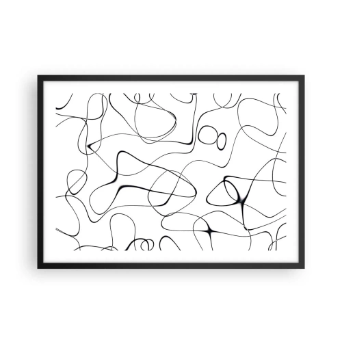 Poster în ramă neagră - Căile vieții, căile destinului - 70x50 cm