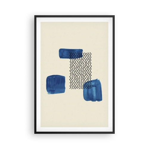 Poster în ramă neagră - Cvartet abstract - 61x91 cm