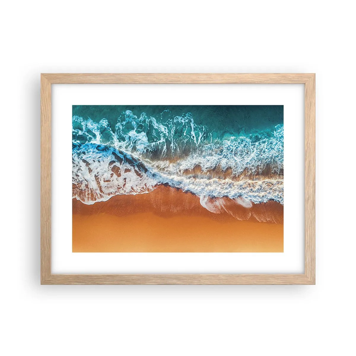 Poster în ramă de stejar deschis - Întotdeauna în tandem - 40x30 cm