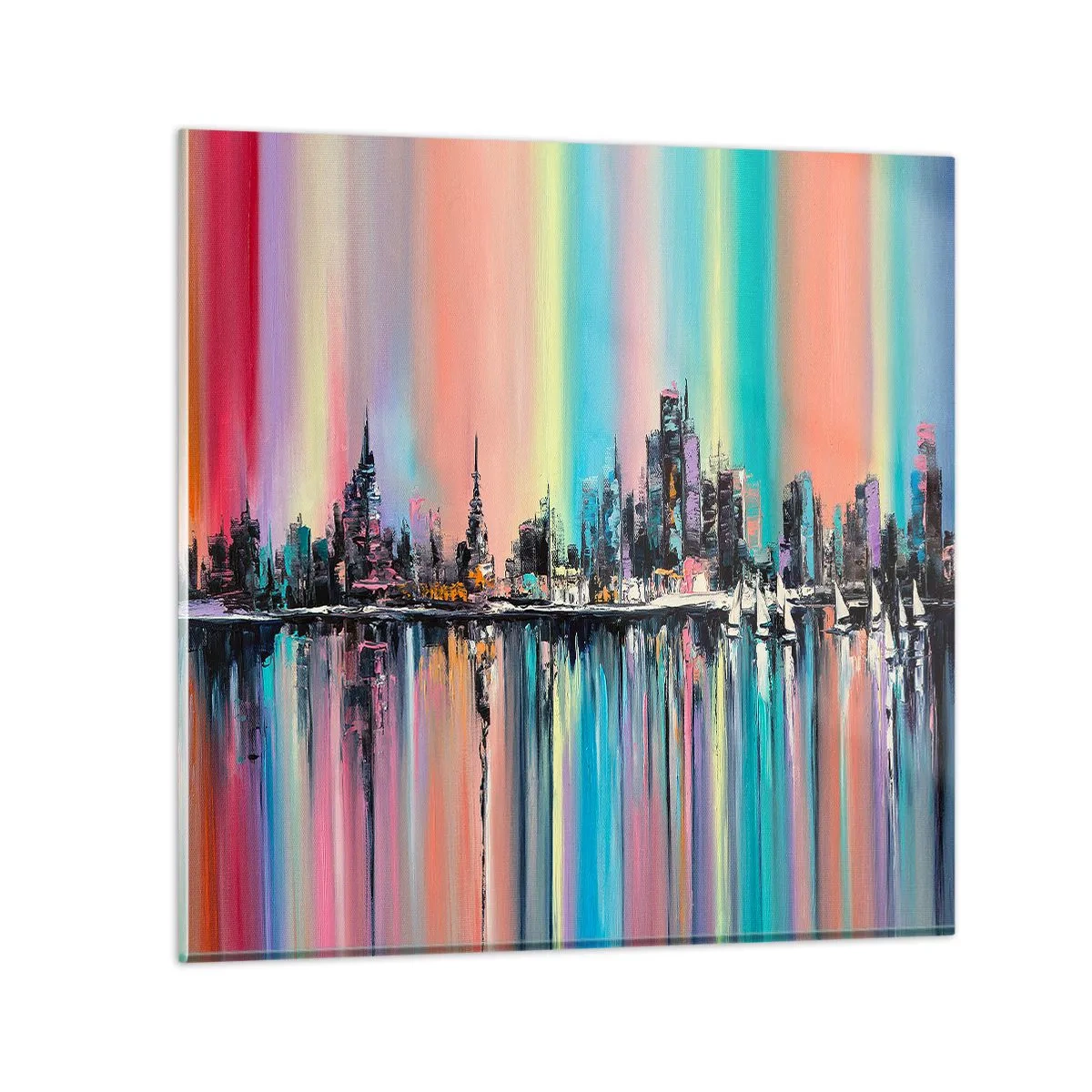 Tablou pe sticlă - Strălucește cu lumina nopții - 40x40 cm