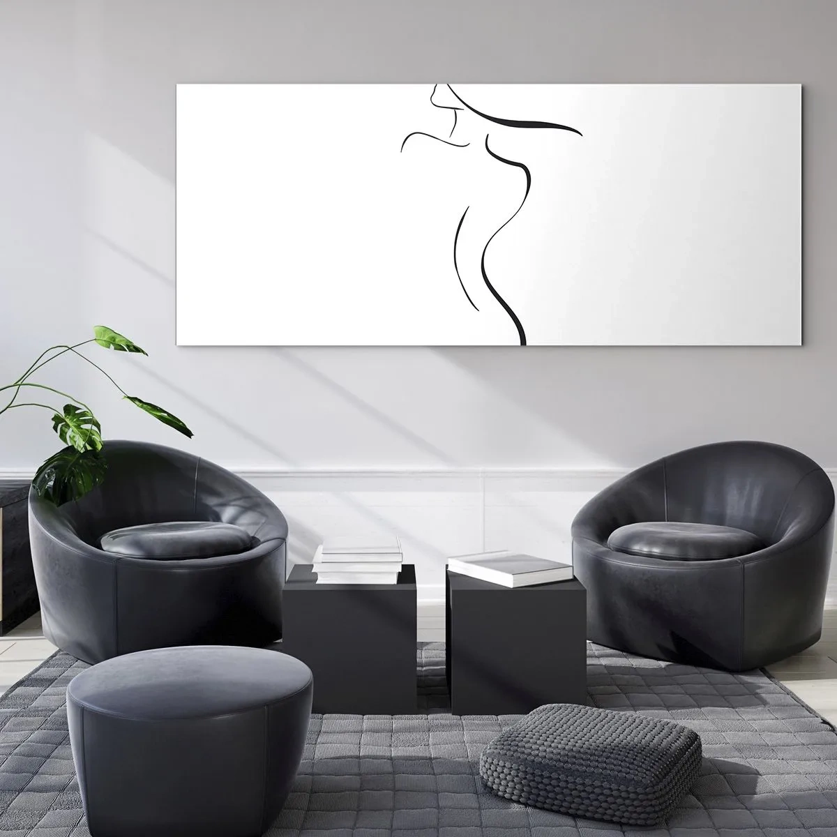 Tablou pe sticlă - E insesizabilă ca un val - 100x40 cm