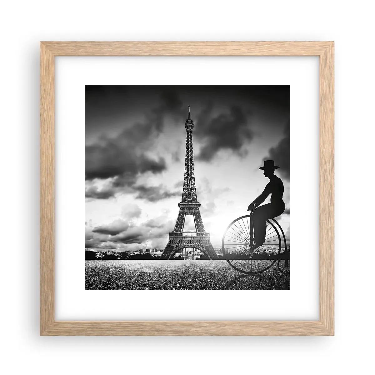 Poster în ramă de stejar deschis - Dorul de Belle Epoque - 30x30 cm