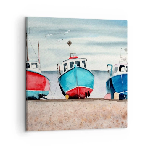 Tablou pe pânză - Gata pentru pescuit - 50x50 cm