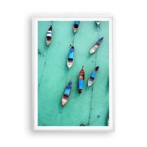 Poster în ramă albă - În așteptare - 70x100 cm