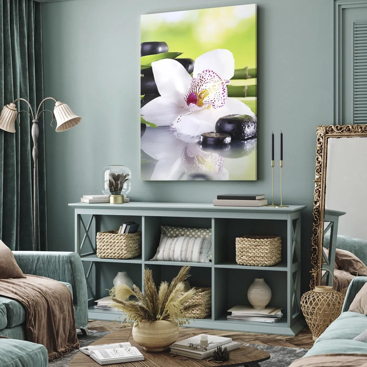 Tablou pe pânză - Prospețime răcoroasă - 45x80 cm