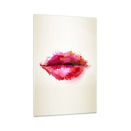 Tablou pe sticlă - O nuanță mai roșie de roșu - 70x100 cm