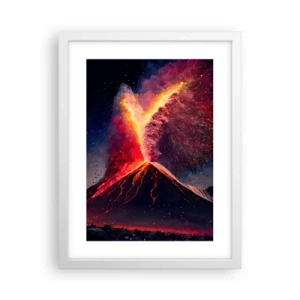 Poster în ramă albă - Frumusețe și groază - 30x40 cm