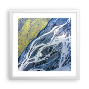 Poster în ramă albă - Picturi din natură - 40x40 cm