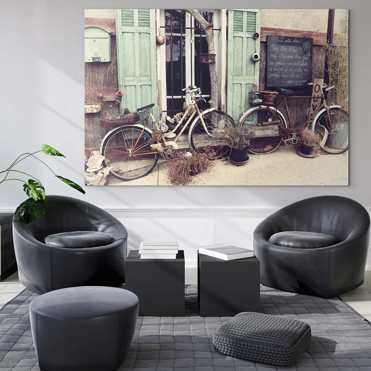 Tablou pe sticlă - Trăiască provincia! - 100x70 cm