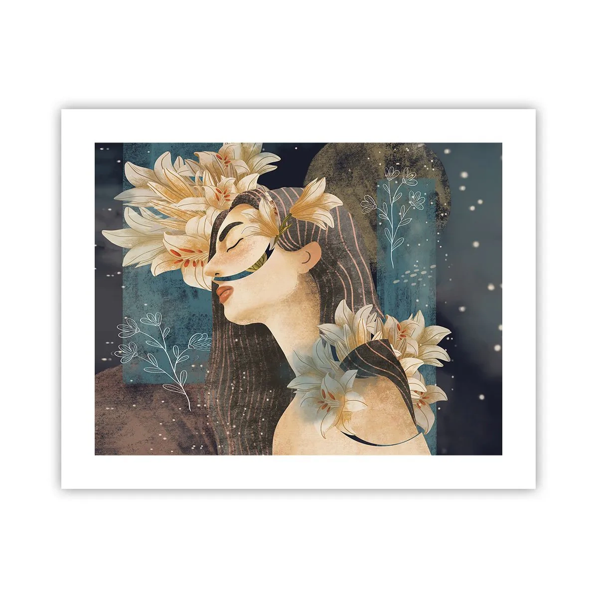 Poster - Povestea prințesei cu crini - 50x40 cm